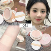 2 in 1 Double Layer Powder Cushion Clear Natural Lasting Brightening Gege Bear Makeup Concealer Loose Powder Cushion Cream
